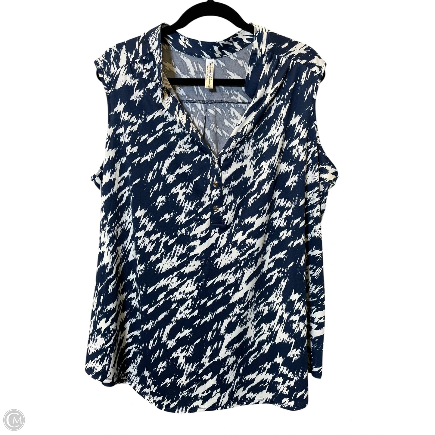 Top Sleeveless By Clothes Mentor In Multi-colored, Size: 2x