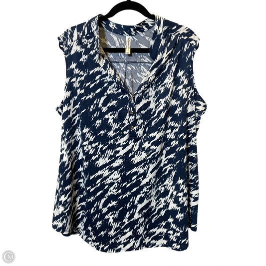 Top Sleeveless By Clothes Mentor In Multi-colored, Size: 2x