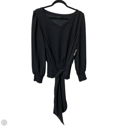 Top Long Sleeve By Ann Taylor In Black, Size: L