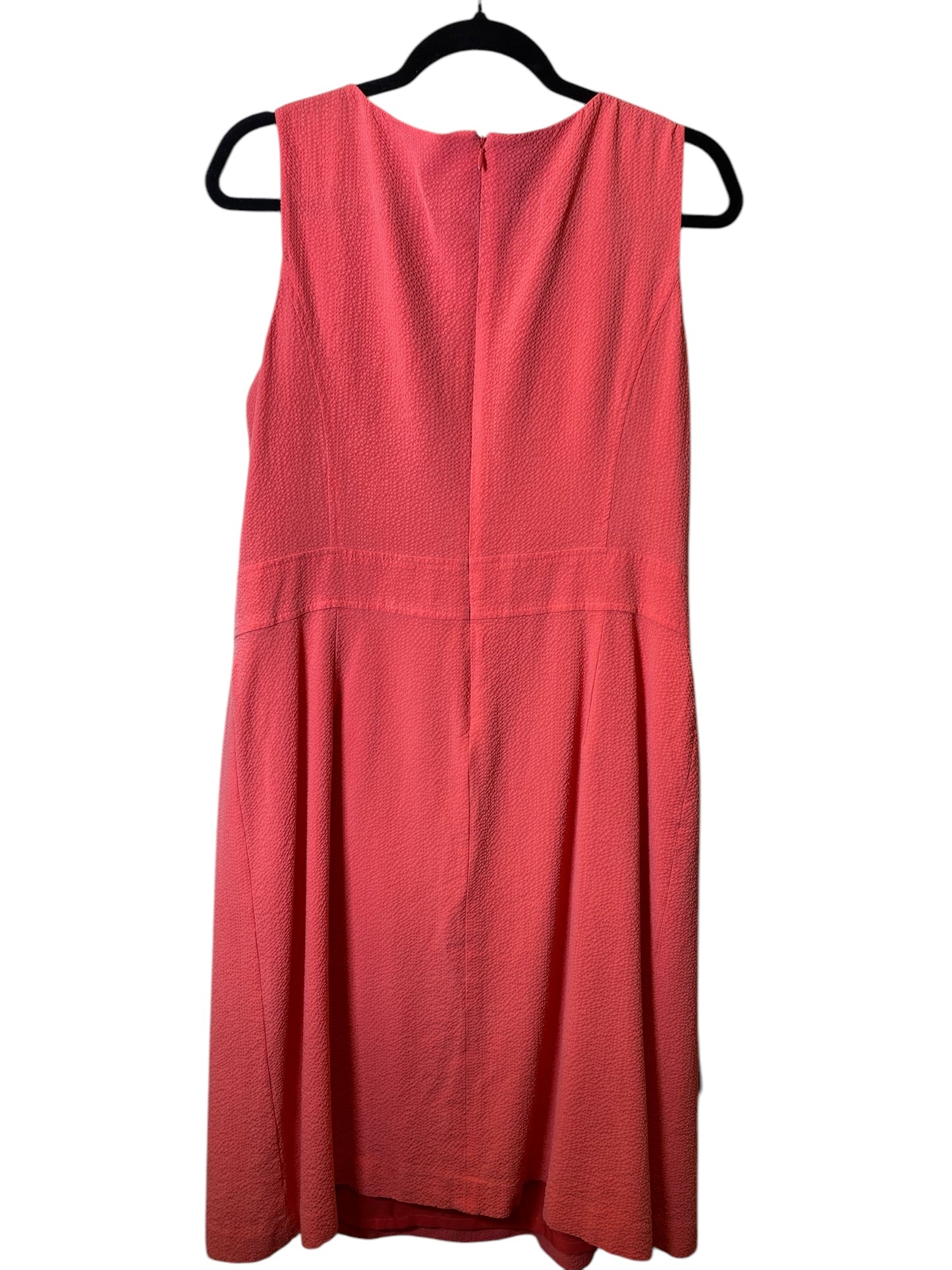 Dress Casual Midi By Anne Klein In Pink, Size: 16