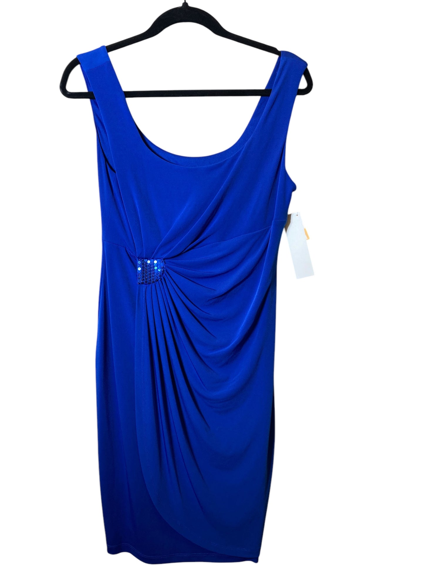 Dress Casual Midi By Connected Apparel In Blue, Size: 10