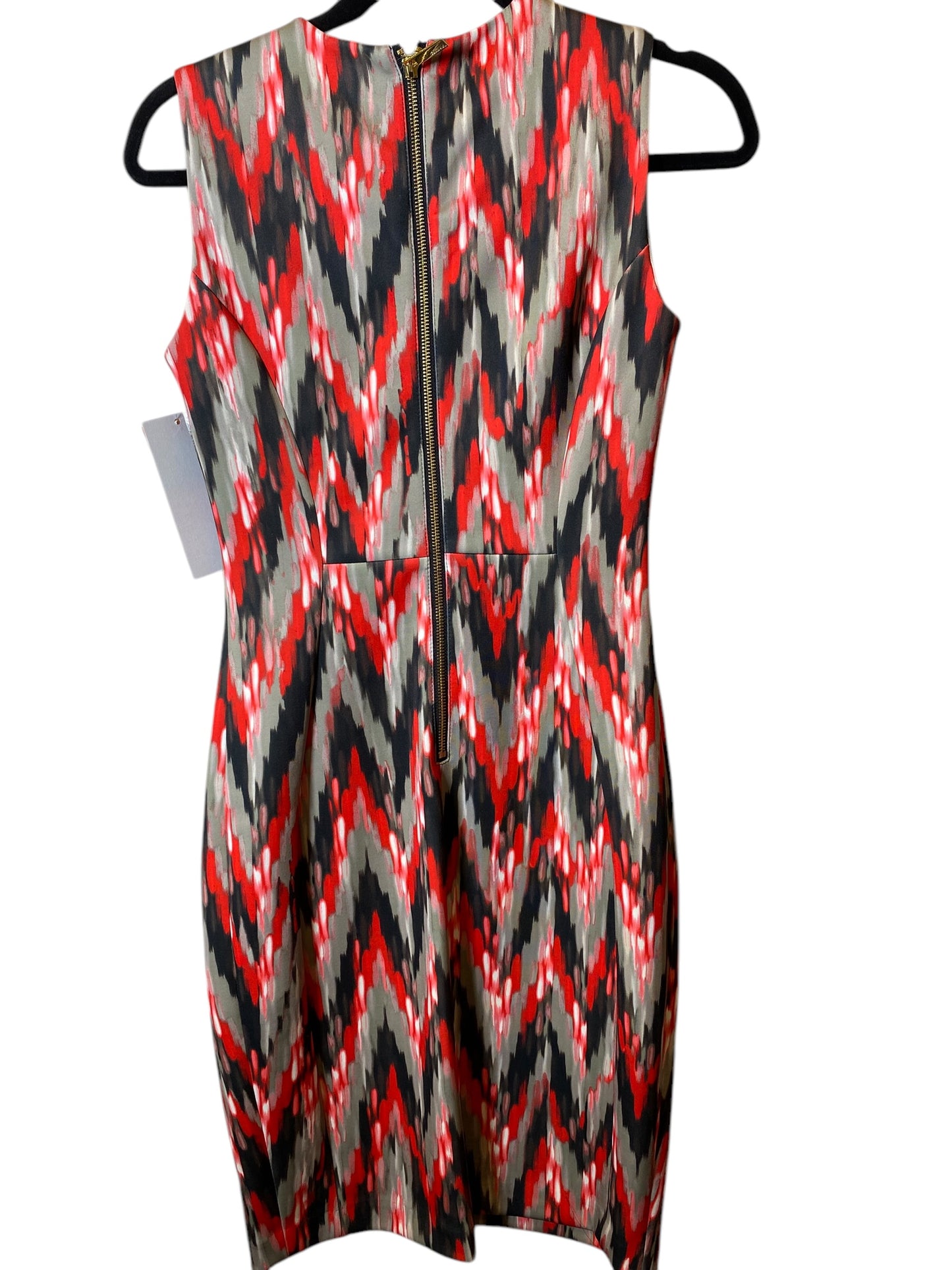 Dress Casual Midi By Calvin Klein In Multi-colored, Size: 2