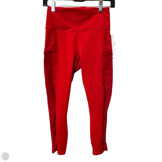 Athletic Leggings By Fabletics In Red, Size: S