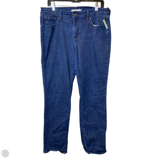 Jeans Flared By Levis In Blue Denim, Size: 12