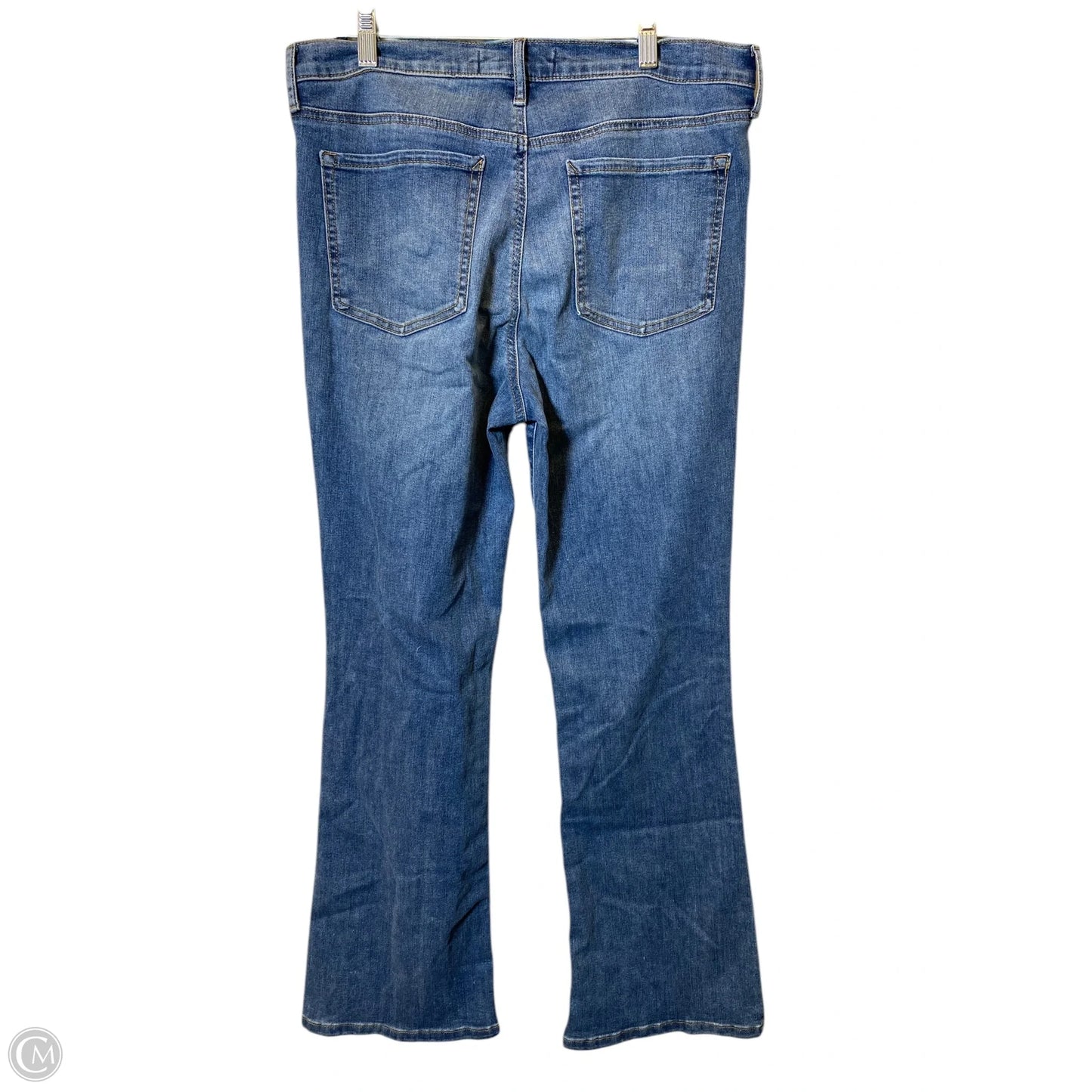 Jeans Flared By Vintage In Blue Denim, Size: 12