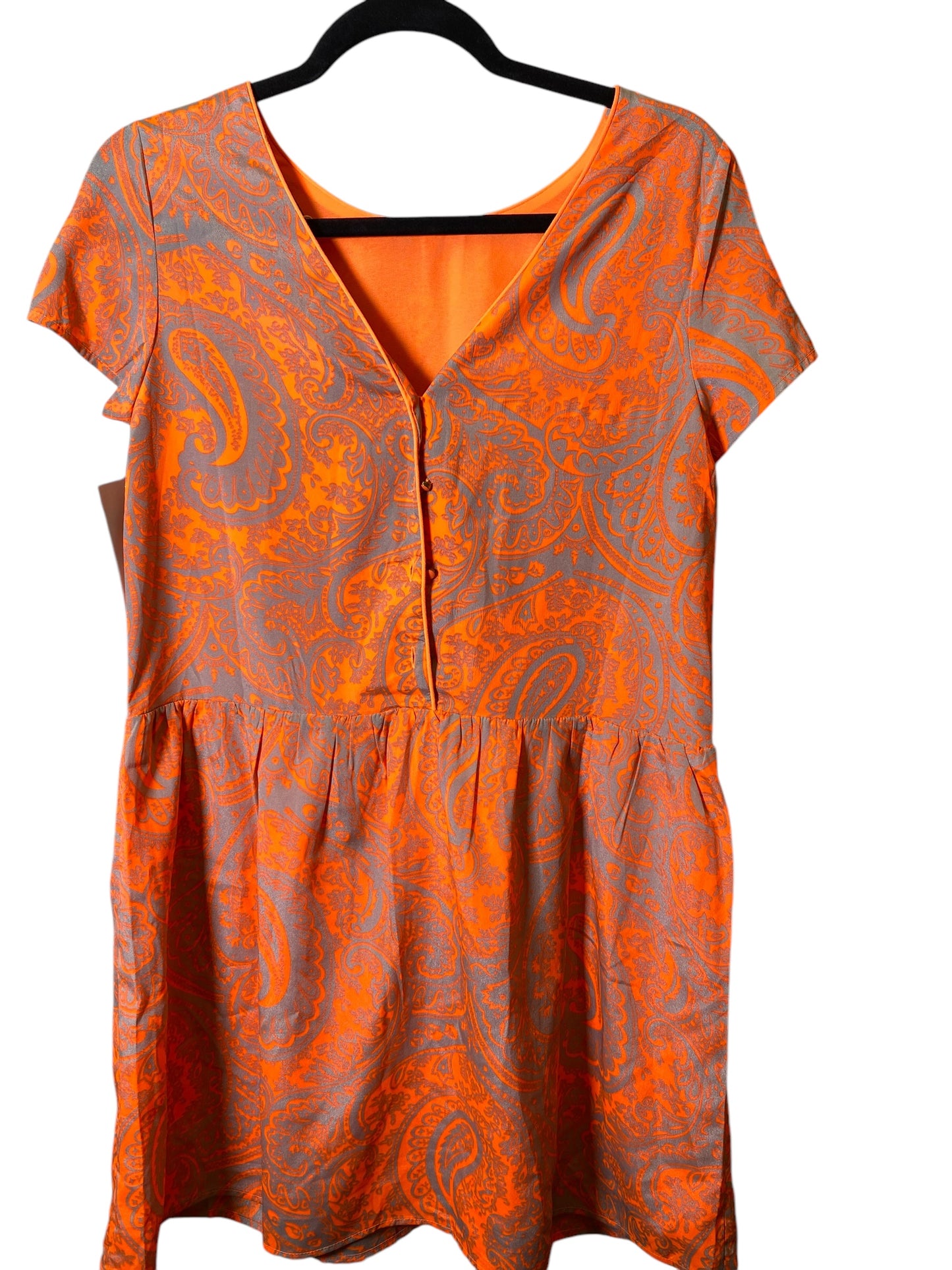 Dress Casual Short By Clothes Mentor In Orange, Size: S