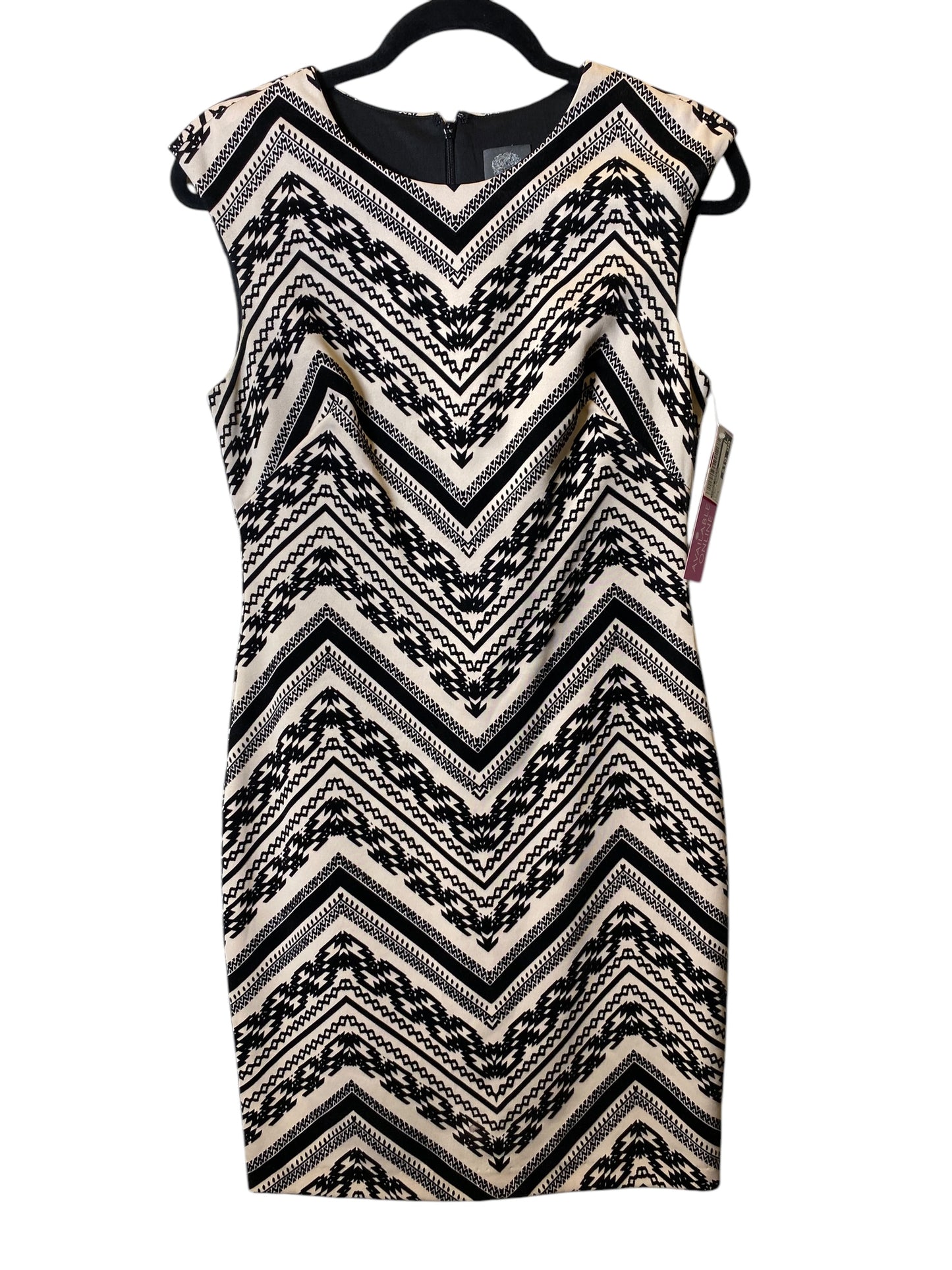 Dress Designer By Vince Camuto In Black & Cream, Size: 4