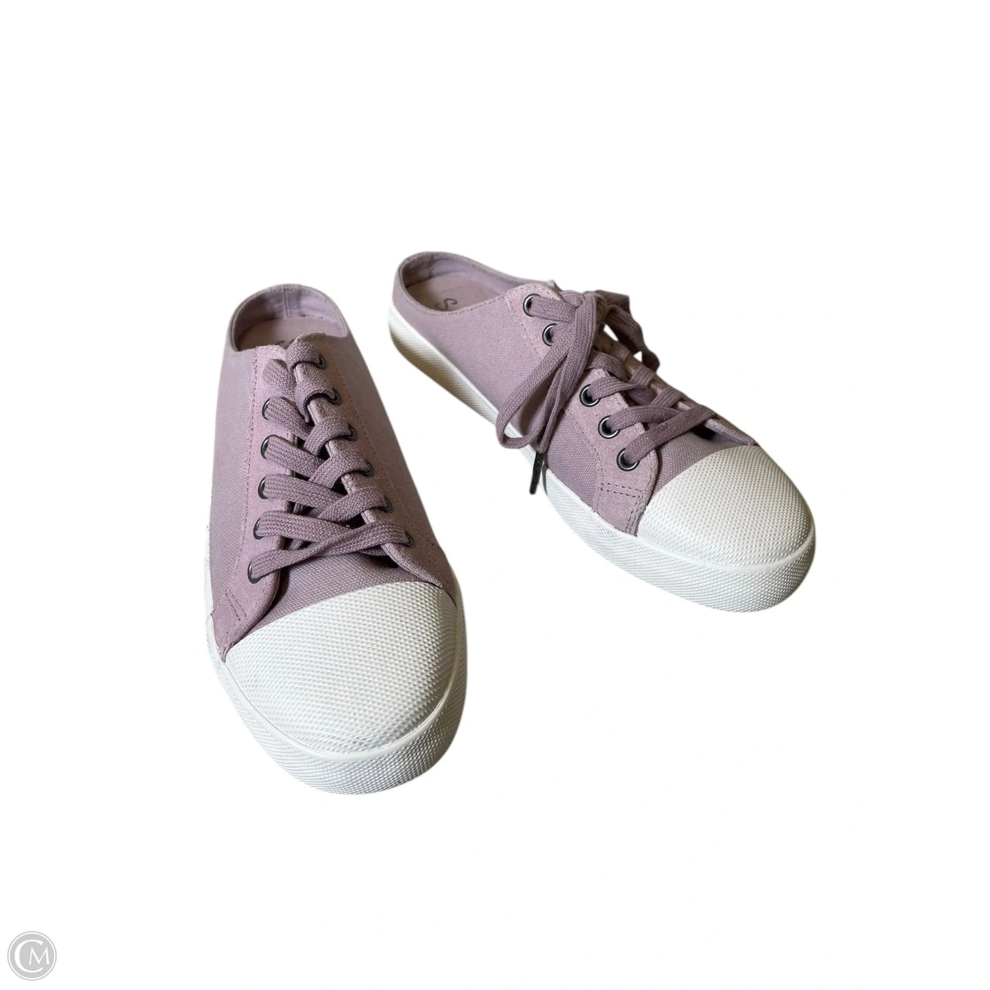 Shoes Flats By Splendid In Purple & White, Size: 7.5