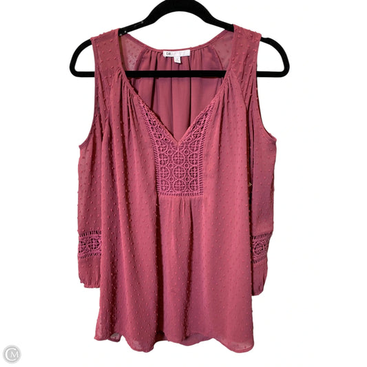Top 3/4 Sleeve By Dr2 In Pink, Size: M