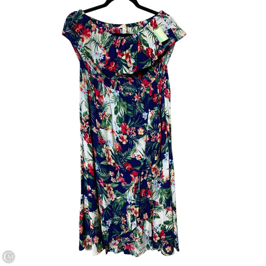 Dress Casual Maxi By Sofia By Sofia Vergara In Floral Print, Size: L