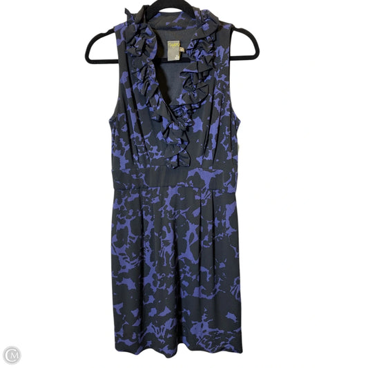 Dress Casual Short By Taylor In Black & Purple, Size: M
