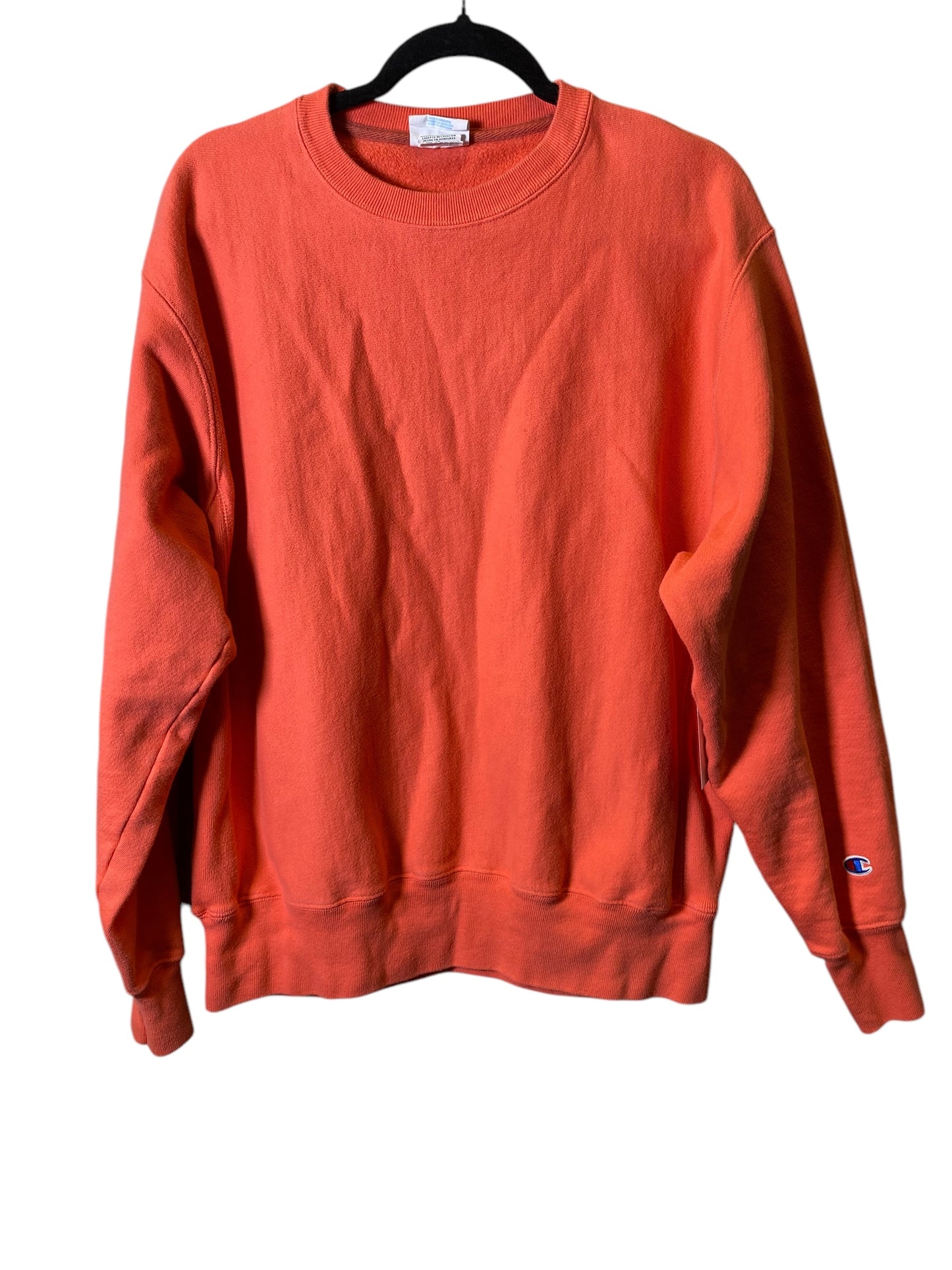 Sweatshirt Crewneck By Champion In Orange, Size: L