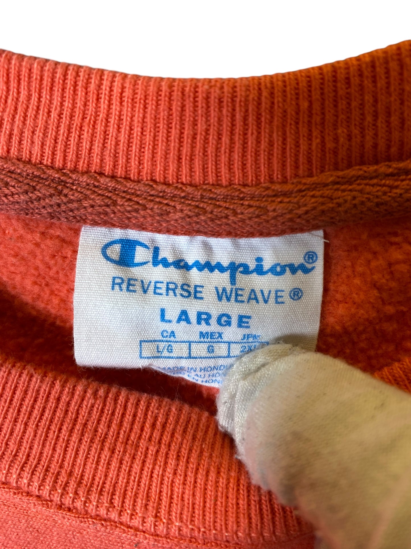 Sweatshirt Crewneck By Champion In Orange, Size: L