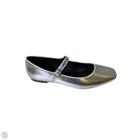 Shoes Flats By Time And Tru In Silver, Size: 11