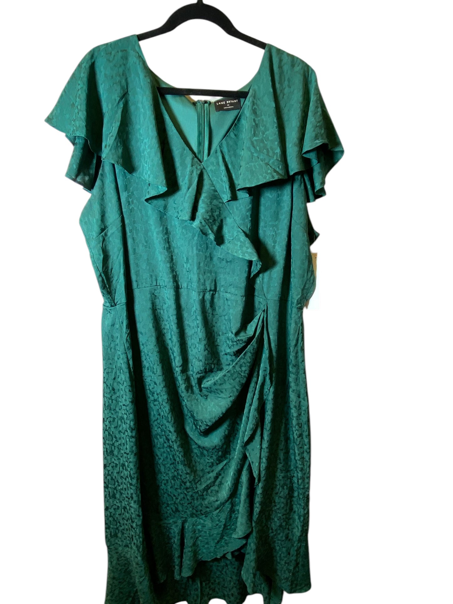 Dress Casual Maxi By Lane Bryant In Green, Size: 24