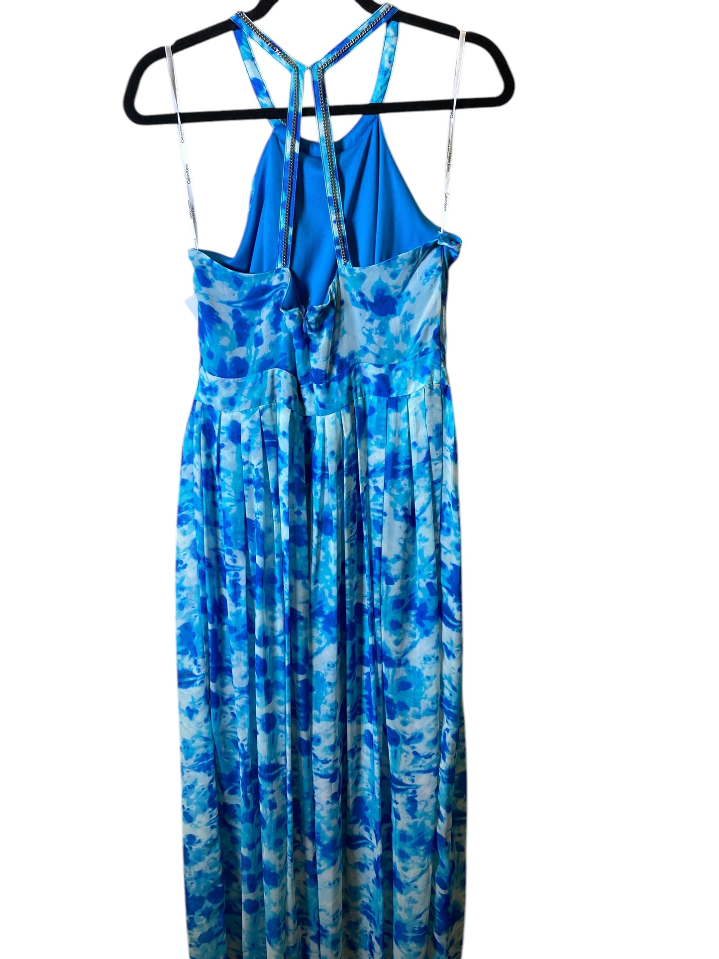 Dress Party Long By Calvin Klein In Blue, Size: S