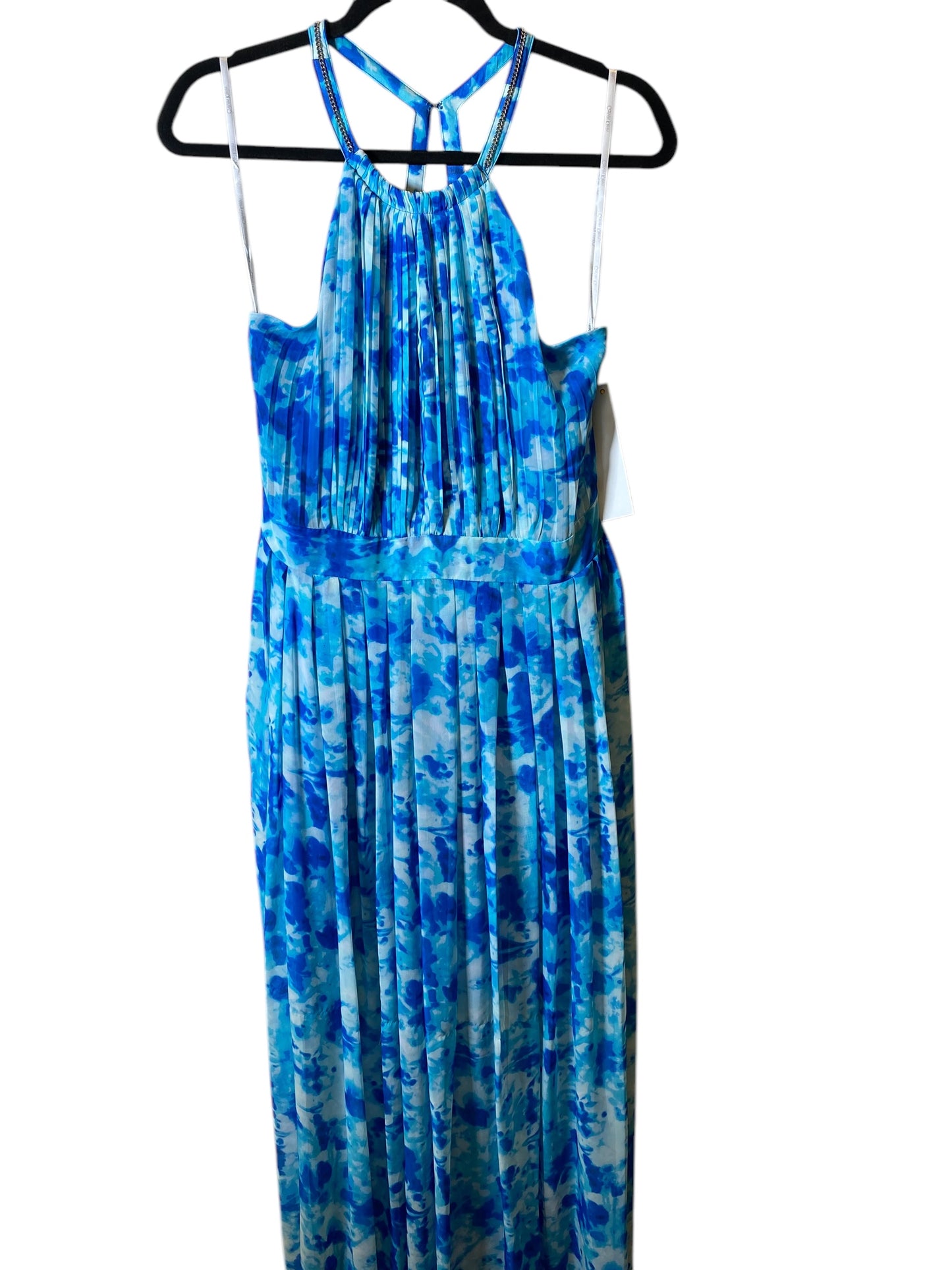 Dress Party Long By Calvin Klein In Blue, Size: S