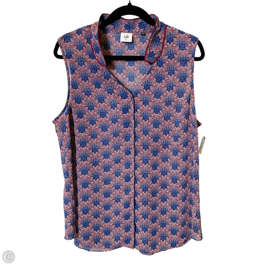 Top Sleeveless By Cabi In Multi-colored, Size: Xl