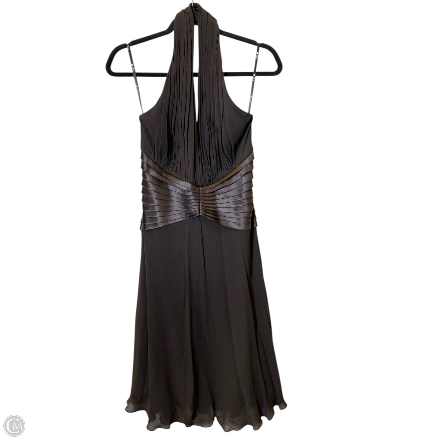 Dress Casual Midi By Clothes Mentor In Brown, Size: L