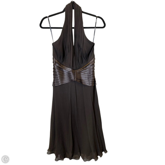 Dress Casual Midi By Clothes Mentor In Brown, Size: L