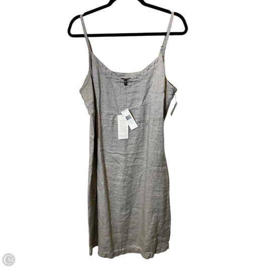 Dress Casual Midi By Eileen Fisher In Grey, Size: L