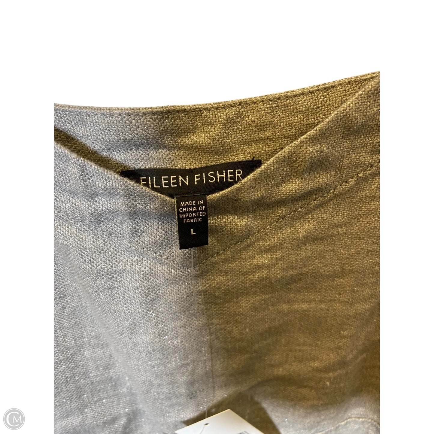 Dress Casual Midi By Eileen Fisher In Grey, Size: L
