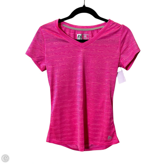 Athletic Top Short Sleeve By Rbx In Pink, Size: S