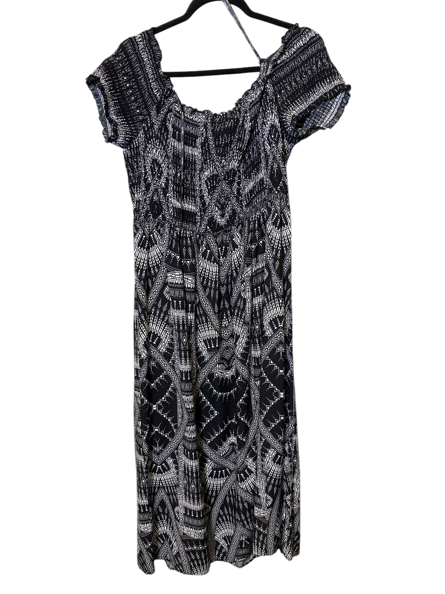 Dress Casual Midi By City Chic In Black & White, Size: S