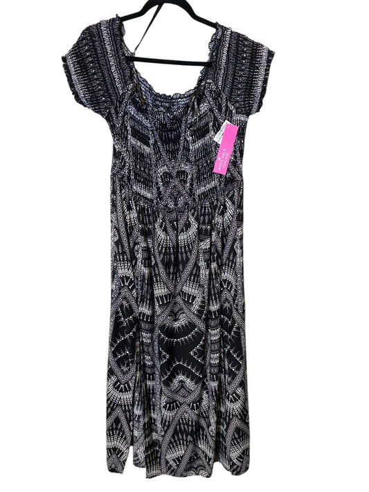 Dress Casual Midi By City Chic In Black & White, Size: S