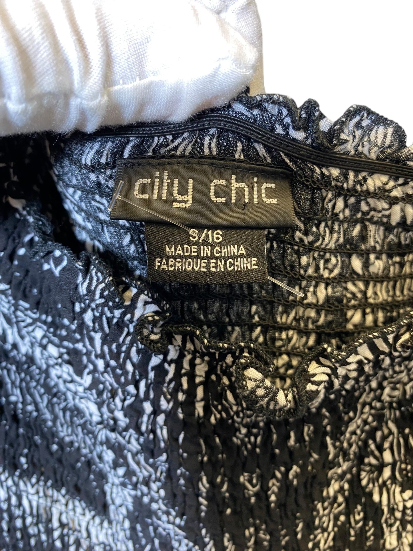 Dress Casual Midi By City Chic In Black & White, Size: S