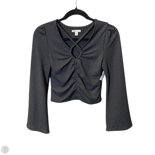 Top Long Sleeve By Versona In Black, Size: Xs