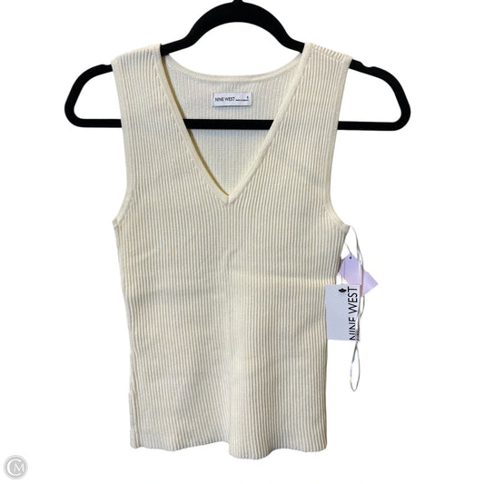 Top Sleeveless By Nine West In Cream, Size: S