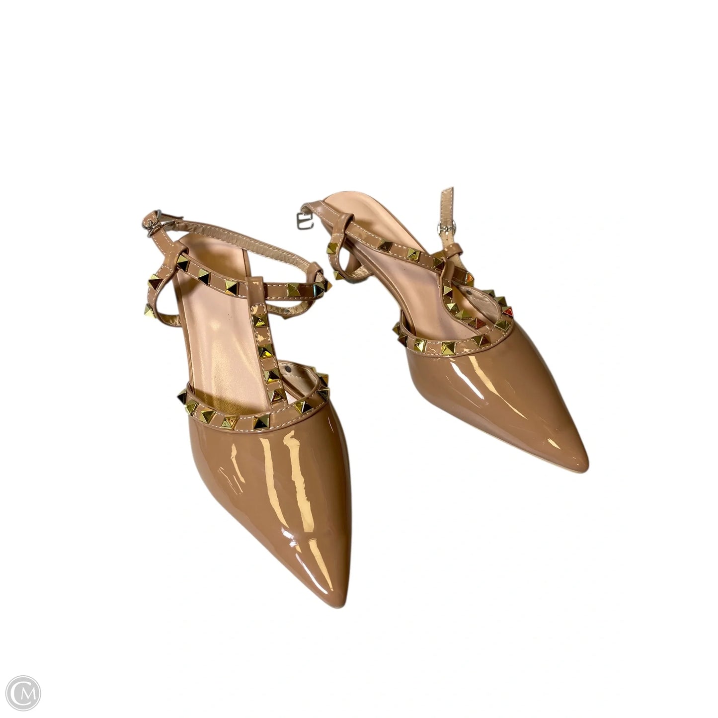 Shoes Heels Kitten By Clothes Mentor In Beige, Size: 6.5