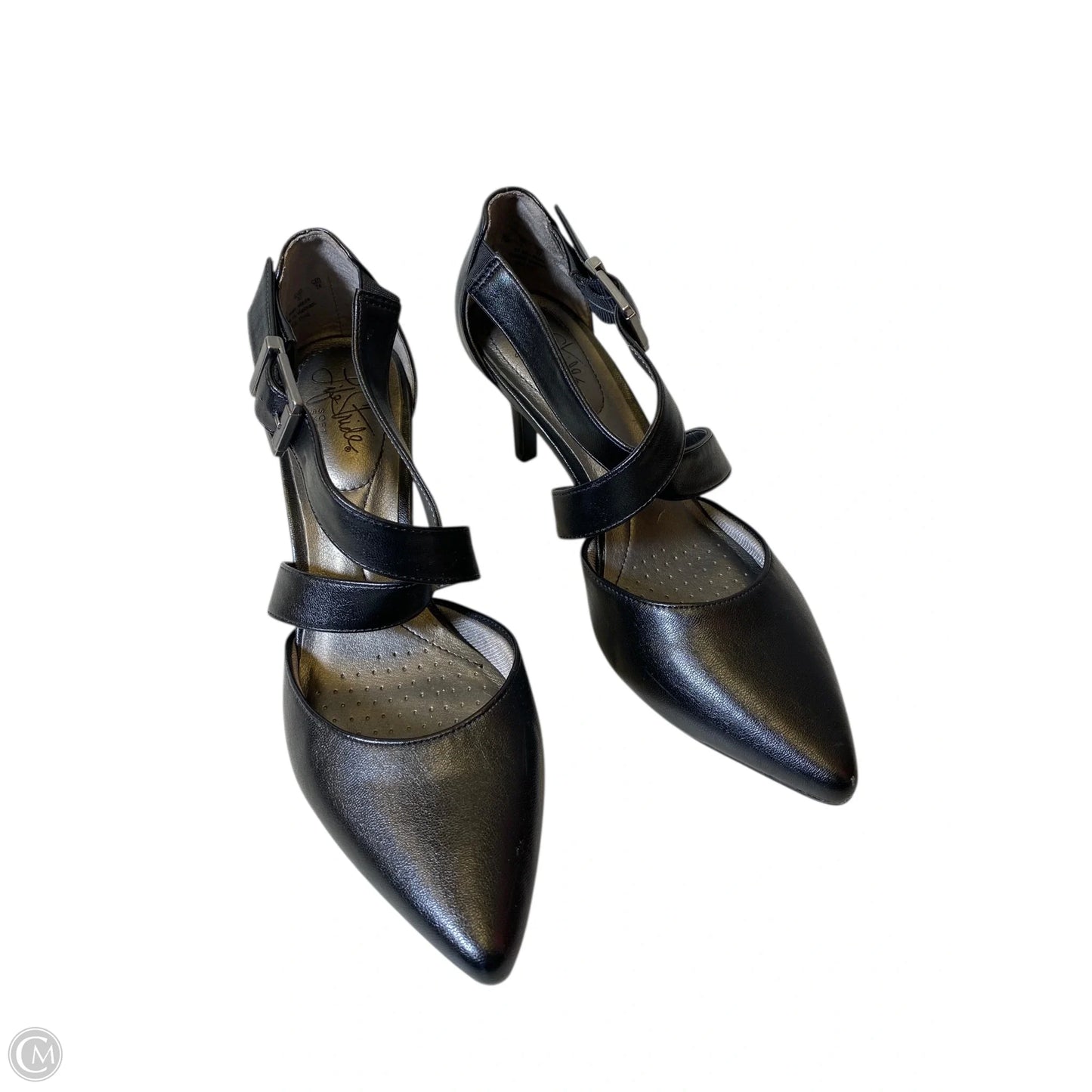 Shoes Heels Kitten By Life Stride In Black, Size: 7