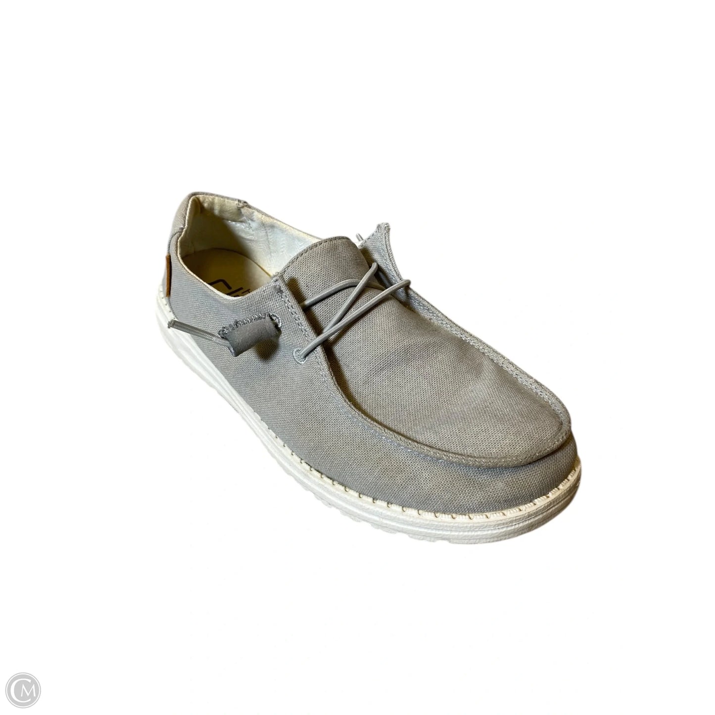 Shoes Flats By Hey Dude In Grey, Size: 8