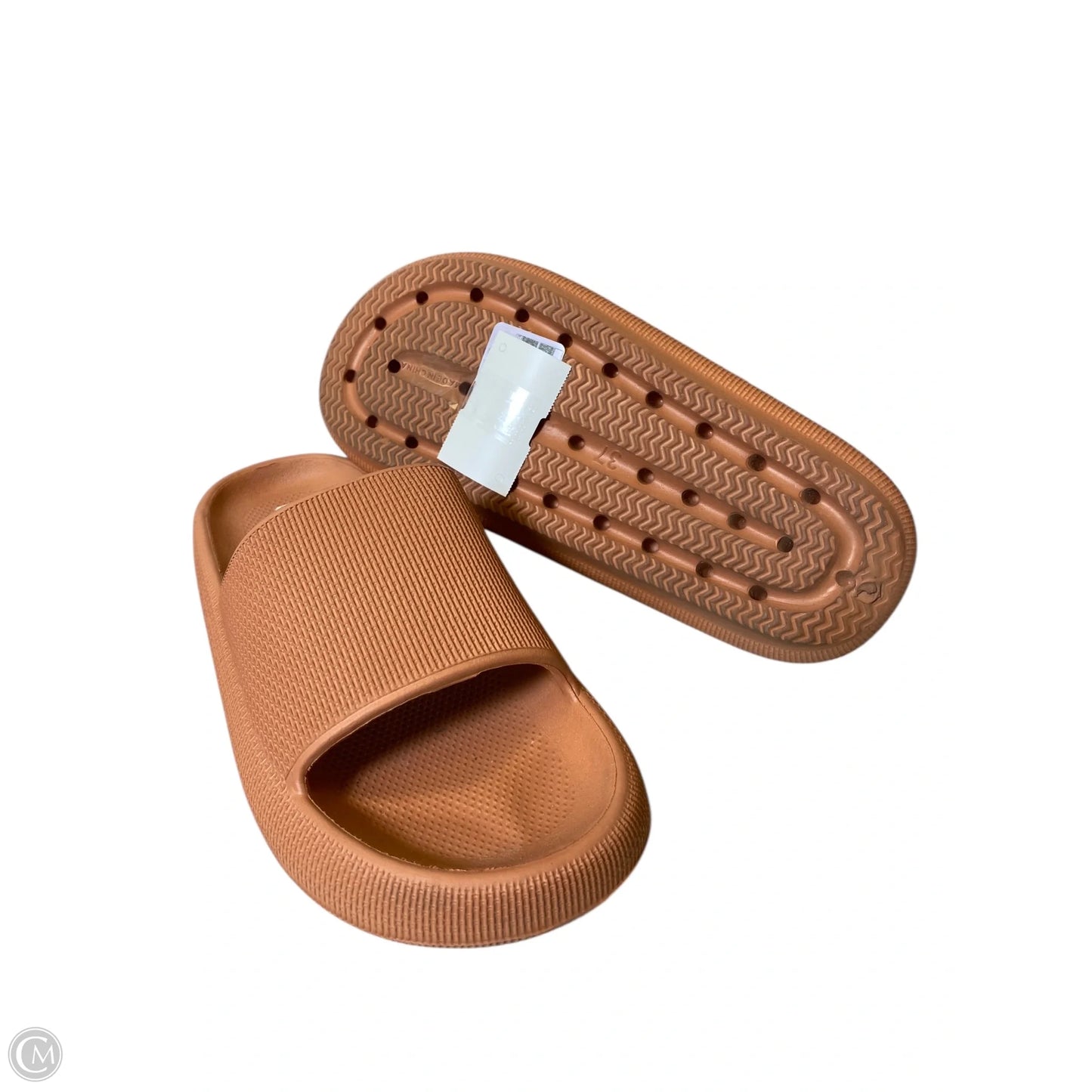 Sandals Flats By Cushionaire In Orange, Size: 7