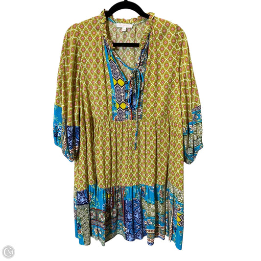Dress Casual Midi By Ces Femme In Multi-colored, Size: M