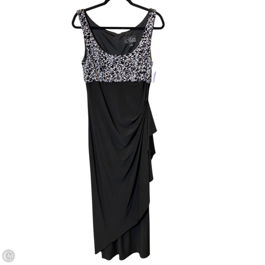 Dress By Alex In Black & Silver, Size: M