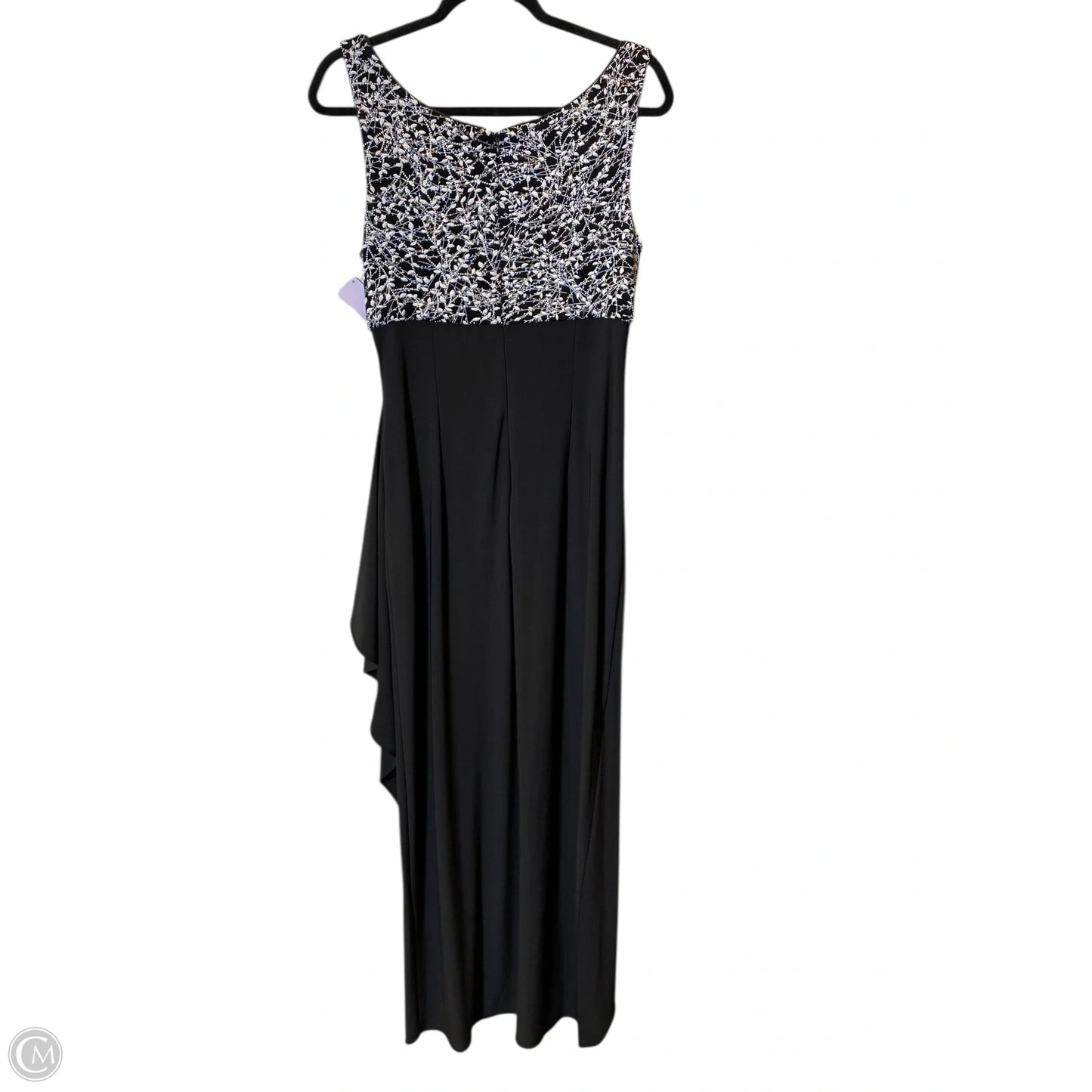 Dress By Alex In Black & Silver, Size: M