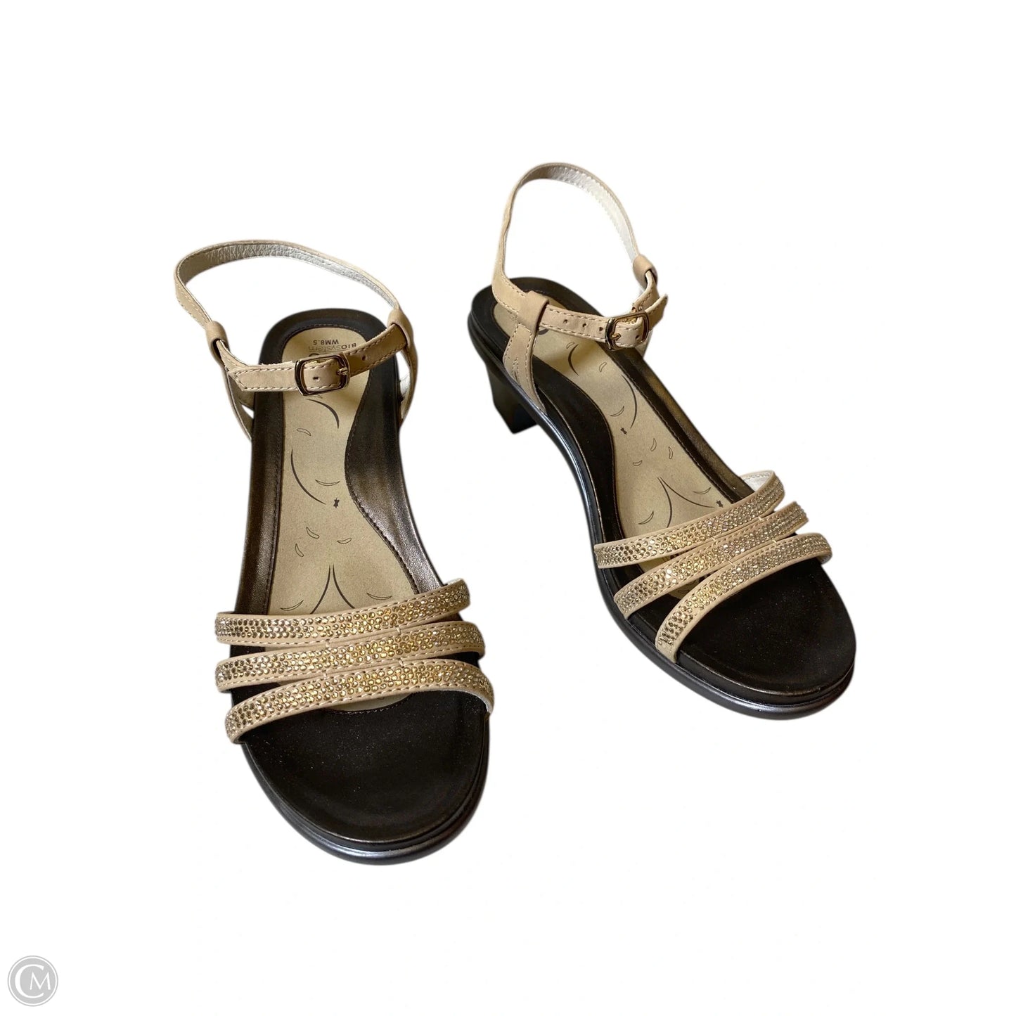 Shoes Heels Block By Abeo In Beige, Size: 8.5