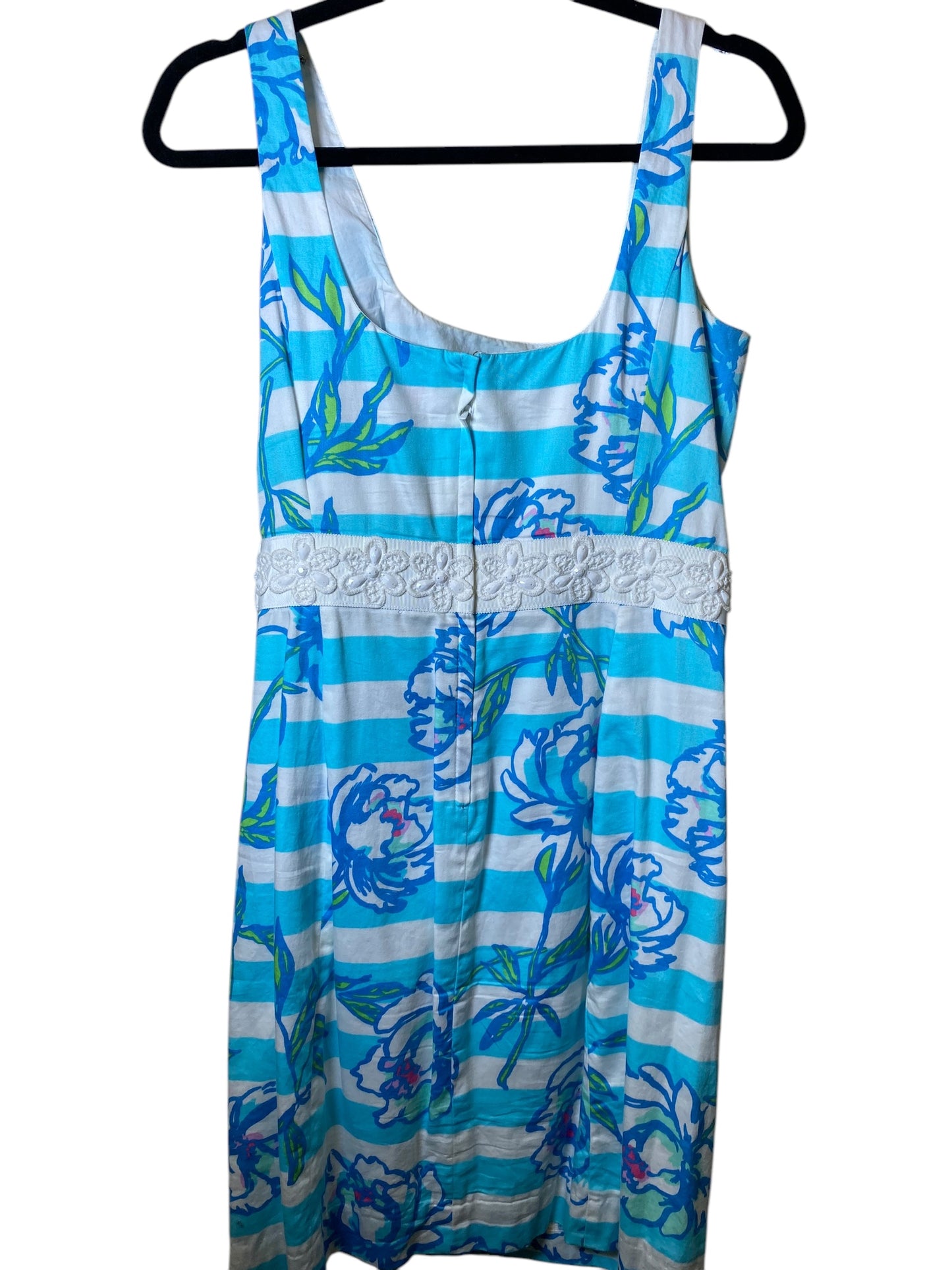 Dress Casual Short By Lilly Pulitzer In Blue & White, Size: 8