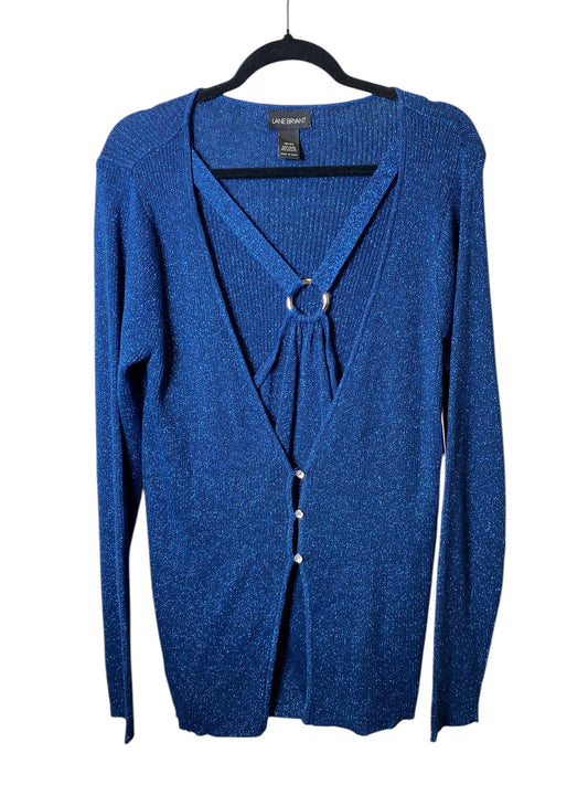 Top Long Sleeve By Lane Bryant In Blue, Size: 18