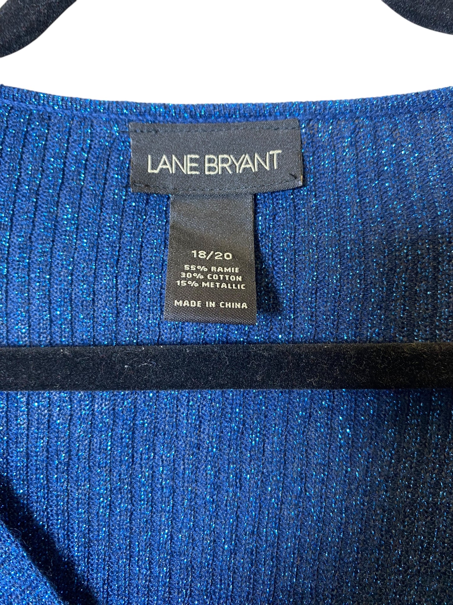 Top Long Sleeve By Lane Bryant In Blue, Size: 18