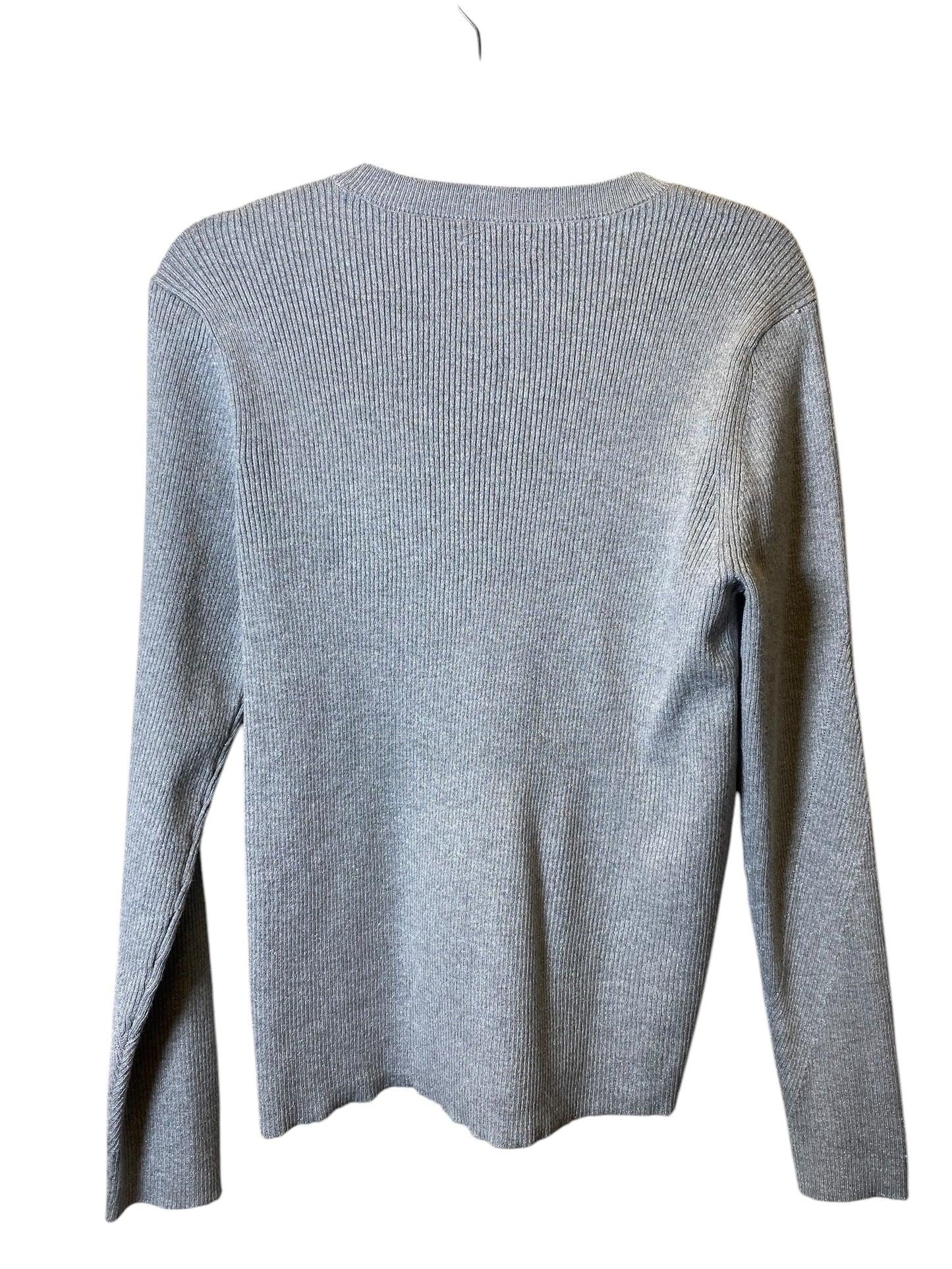 Sweater By Nine West In Grey, Size: Xl