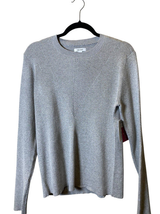 Sweater By Nine West In Grey, Size: Xl