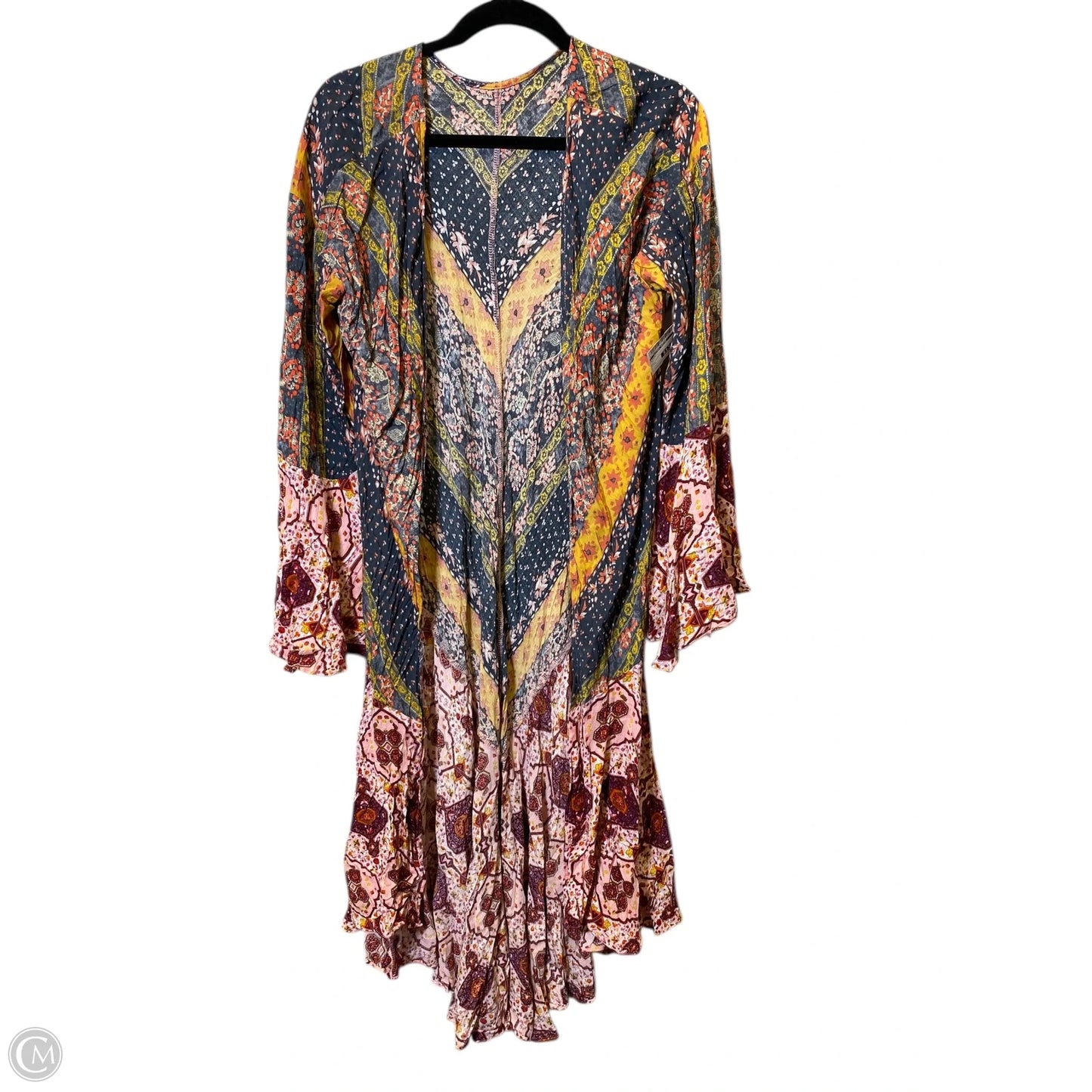 Kimono By Clothes Mentor In Multi-colored, Size: L