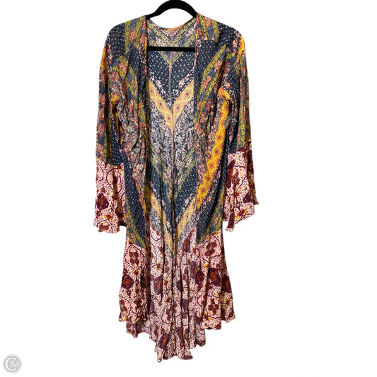 Kimono By Clothes Mentor In Multi-colored, Size: L