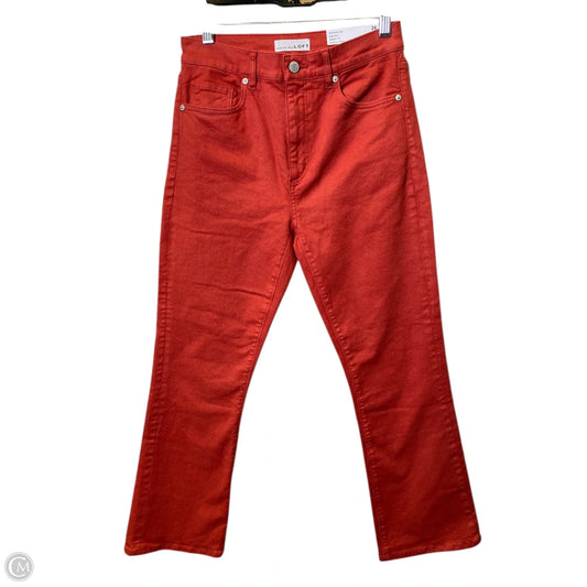 Jeans Flared By Loft In Orange, Size: 2