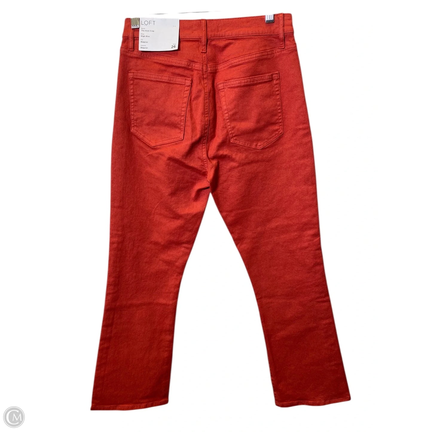 Jeans Flared By Loft In Orange, Size: 2