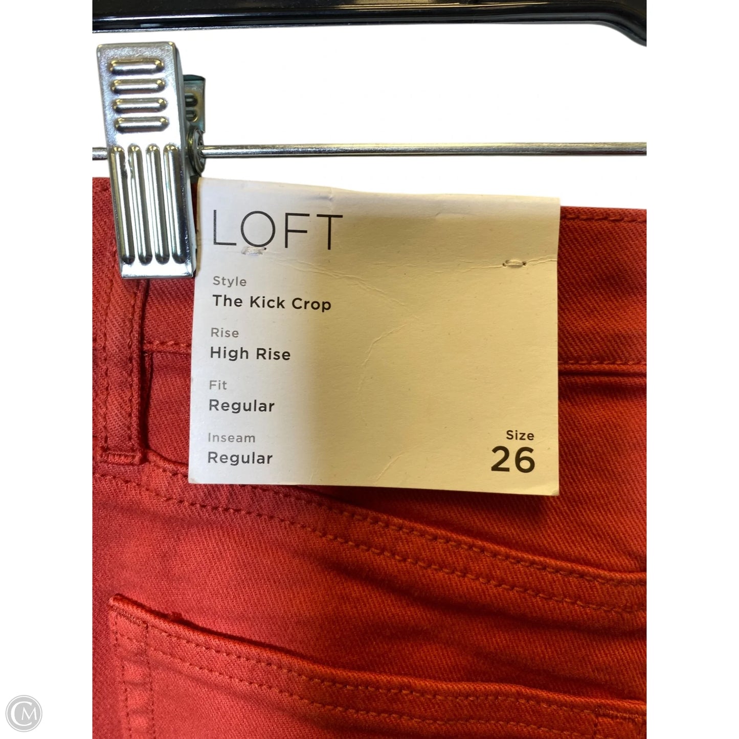 Jeans Flared By Loft In Orange, Size: 2